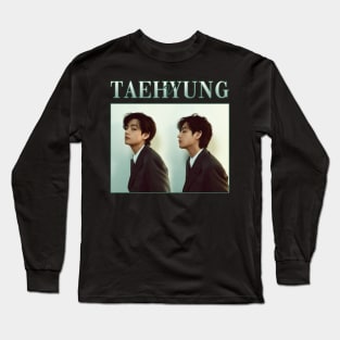 BTS - Taehyung V retro tshirt Long Sleeve T-Shirt